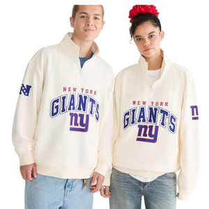 Giants Team Logo Quarter-Zip Fleece Pullover Sweatshirt – Size Large -NWT Men’s